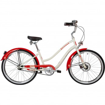 Дорожный велосипед STINGER CRUISER LADY 7SP бело-красный с рамой 16" 26AHD.CRUIS7SL.16BG1 Дорожный велосипед STINGER CRUISER LADY 7SP бело-красный с рамой 16" 26AHD.CRUIS7SL.16BG1