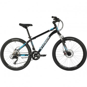 Подростковый велосипед STINGER CAIMAN D MS черный с рамой 12" 24SHD.CAIMAND.12BK10 Подростковый велосипед STINGER CAIMAN D MS черный с рамой 12" 24SHD.CAIMAND.12BK10