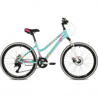 Подростковый велосипед STINGER LAGUNA D 24" зелёный с рамой 12" 24AHD.LAGUNAD.12GN2