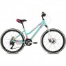 Подростковый велосипед STINGER LAGUNA D 24" зелёный с рамой 12" 24AHD.LAGUNAD.12GN2